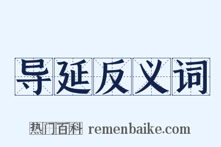 导延反义词是什么意思的图片